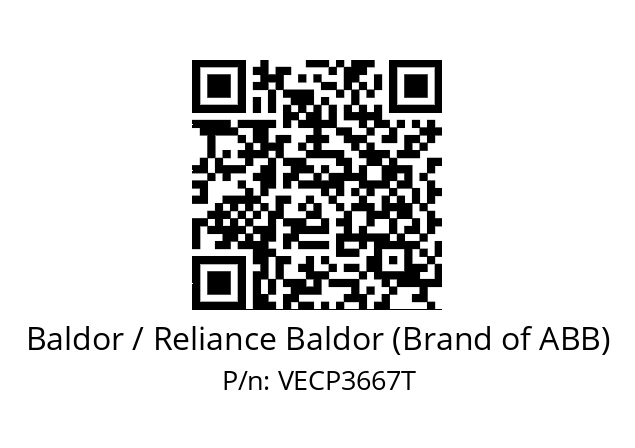 Motor  Baldor / Reliance Baldor (Brand of ABB) VECP3667T