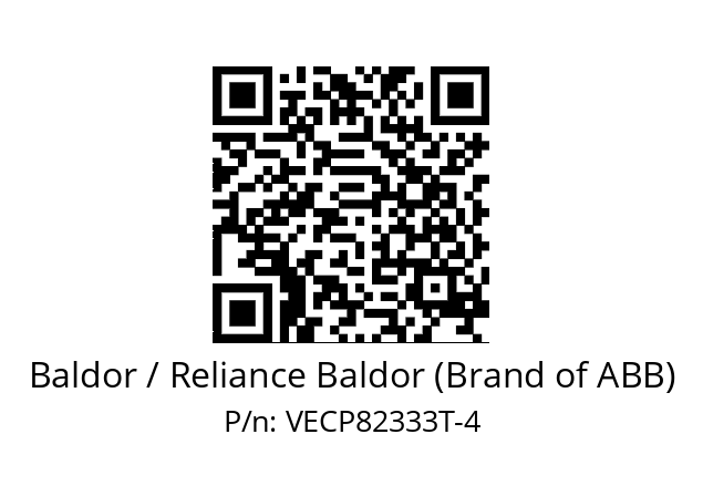 Motor  Baldor / Reliance Baldor (Brand of ABB) VECP82333T-4