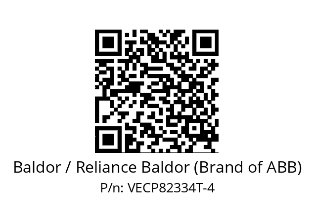 Motor  Baldor / Reliance Baldor (Brand of ABB) VECP82334T-4