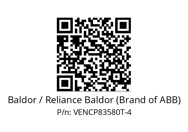 Motor  Baldor / Reliance Baldor (Brand of ABB) VENCP83580T-4