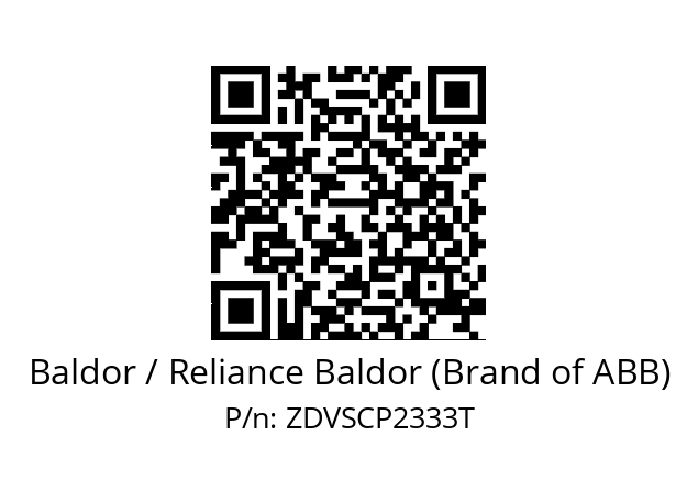 Motor  Baldor / Reliance Baldor (Brand of ABB) ZDVSCP2333T