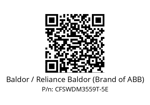 Motor  Baldor / Reliance Baldor (Brand of ABB) CFSWDM3559T-5E