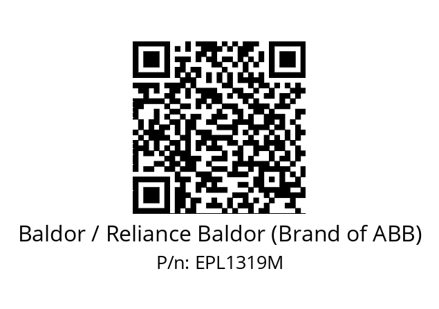 Motor  Baldor / Reliance Baldor (Brand of ABB) EPL1319M