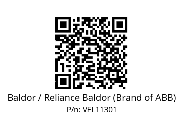 Motor  Baldor / Reliance Baldor (Brand of ABB) VEL11301