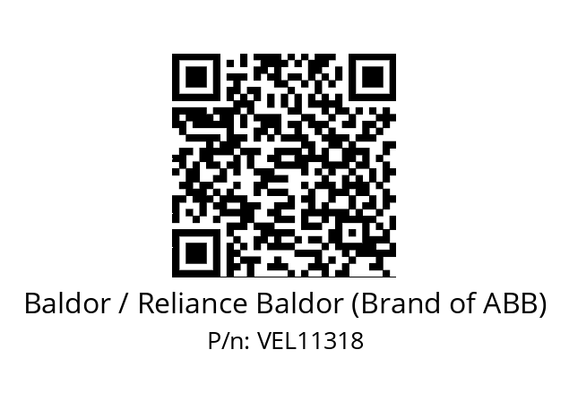 Motor  Baldor / Reliance Baldor (Brand of ABB) VEL11318