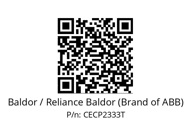 Motor  Baldor / Reliance Baldor (Brand of ABB) CECP2333T