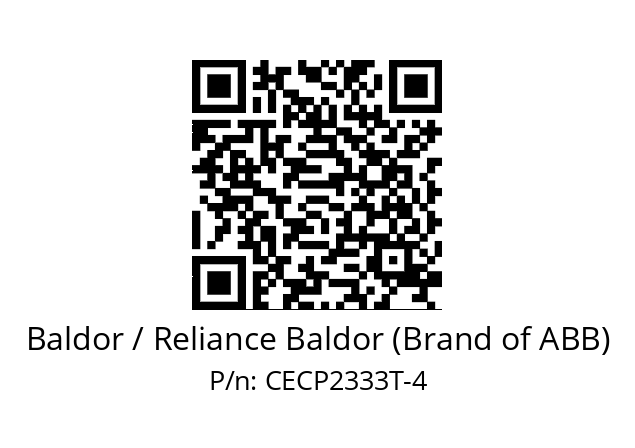 Motor  Baldor / Reliance Baldor (Brand of ABB) CECP2333T-4