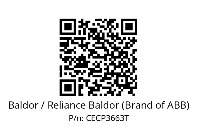 Motor  Baldor / Reliance Baldor (Brand of ABB) CECP3663T