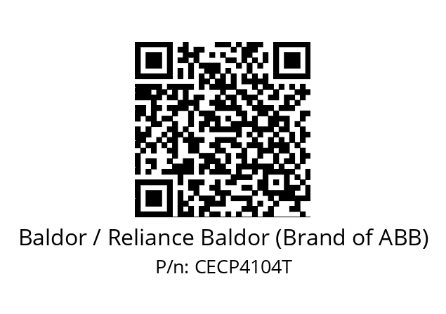 Motor  Baldor / Reliance Baldor (Brand of ABB) CECP4104T