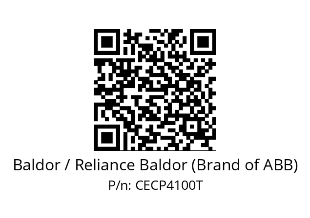 Motor  Baldor / Reliance Baldor (Brand of ABB) CECP4100T