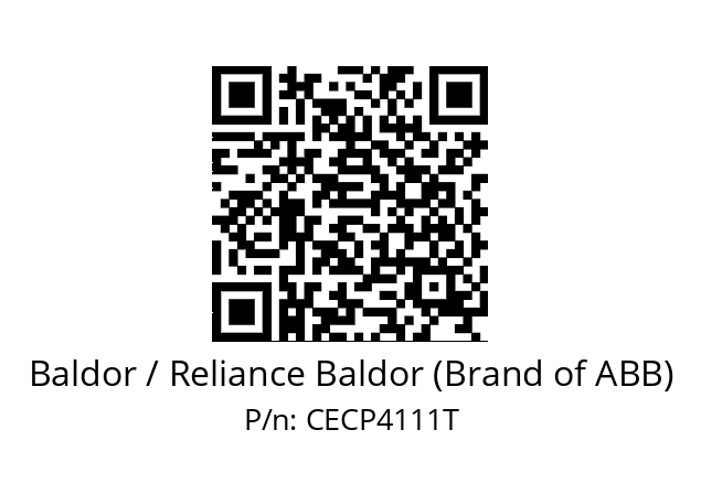 Motor  Baldor / Reliance Baldor (Brand of ABB) CECP4111T