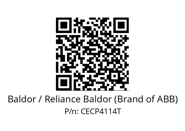 Motor  Baldor / Reliance Baldor (Brand of ABB) CECP4114T