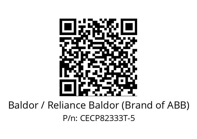 Motor  Baldor / Reliance Baldor (Brand of ABB) CECP82333T-5