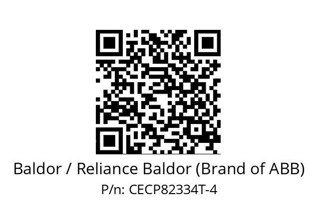 Motor  Baldor / Reliance Baldor (Brand of ABB) CECP82334T-4