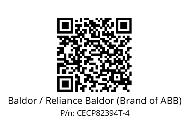 Motor  Baldor / Reliance Baldor (Brand of ABB) CECP82394T-4