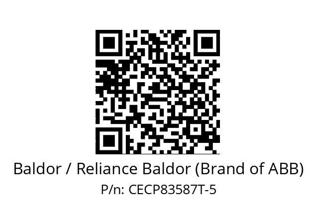 Motor  Baldor / Reliance Baldor (Brand of ABB) CECP83587T-5