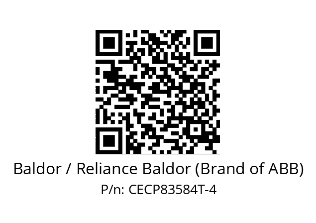 Motor  Baldor / Reliance Baldor (Brand of ABB) CECP83584T-4