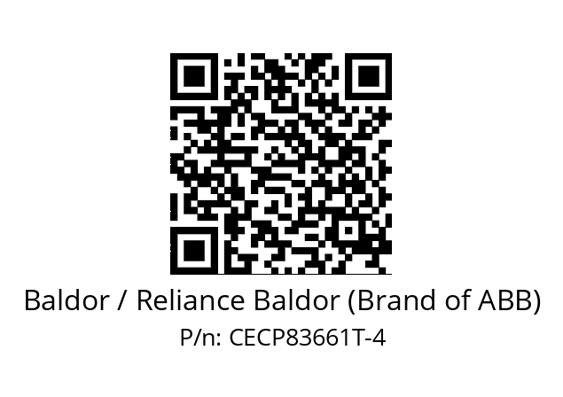 Motor  Baldor / Reliance Baldor (Brand of ABB) CECP83661T-4