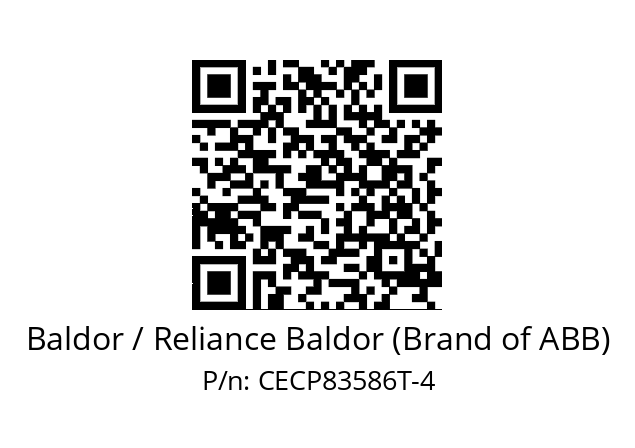 Motor  Baldor / Reliance Baldor (Brand of ABB) CECP83586T-4