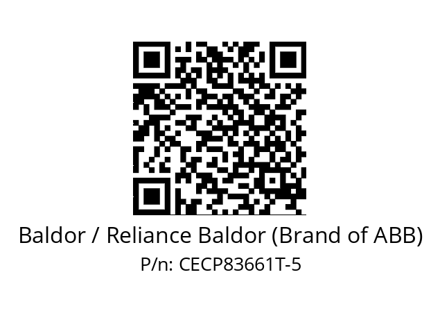 Motor  Baldor / Reliance Baldor (Brand of ABB) CECP83661T-5