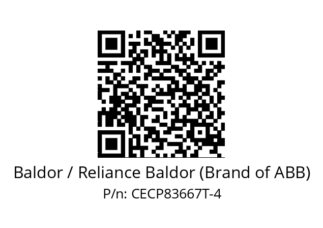 Motor  Baldor / Reliance Baldor (Brand of ABB) CECP83667T-4