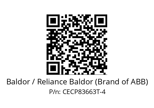 Motor  Baldor / Reliance Baldor (Brand of ABB) CECP83663T-4