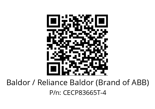 Motor  Baldor / Reliance Baldor (Brand of ABB) CECP83665T-4