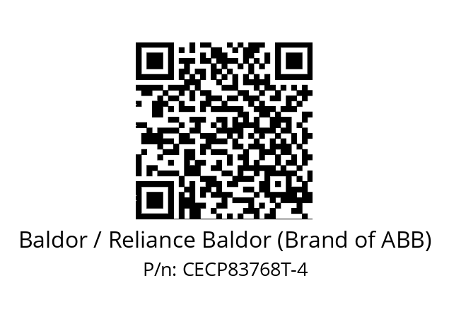 Motor  Baldor / Reliance Baldor (Brand of ABB) CECP83768T-4