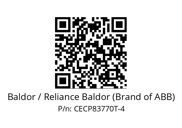 Motor  Baldor / Reliance Baldor (Brand of ABB) CECP83770T-4