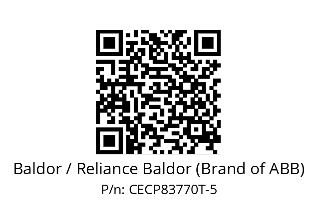 Motor  Baldor / Reliance Baldor (Brand of ABB) CECP83770T-5