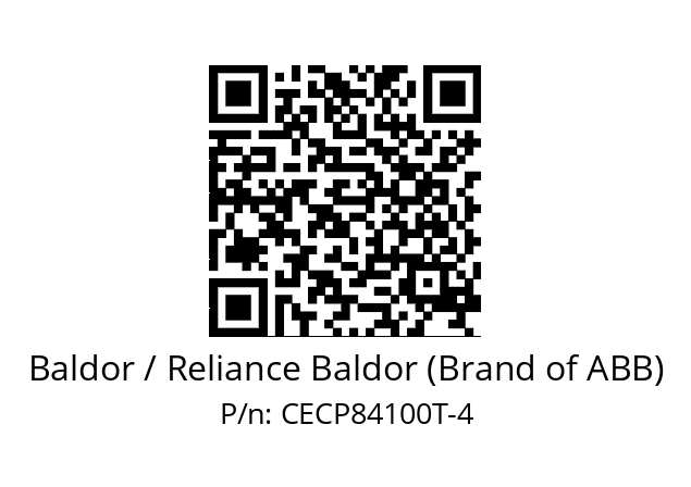 Motor  Baldor / Reliance Baldor (Brand of ABB) CECP84100T-4