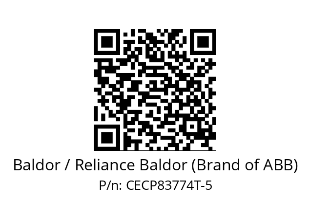 Motor  Baldor / Reliance Baldor (Brand of ABB) CECP83774T-5