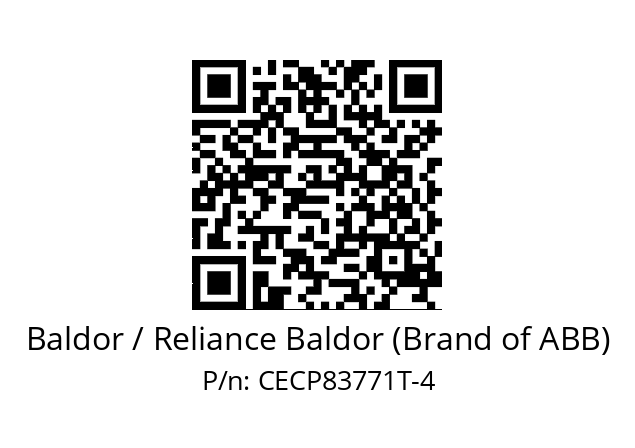 Motor  Baldor / Reliance Baldor (Brand of ABB) CECP83771T-4