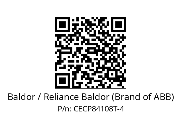 Motor  Baldor / Reliance Baldor (Brand of ABB) CECP84108T-4