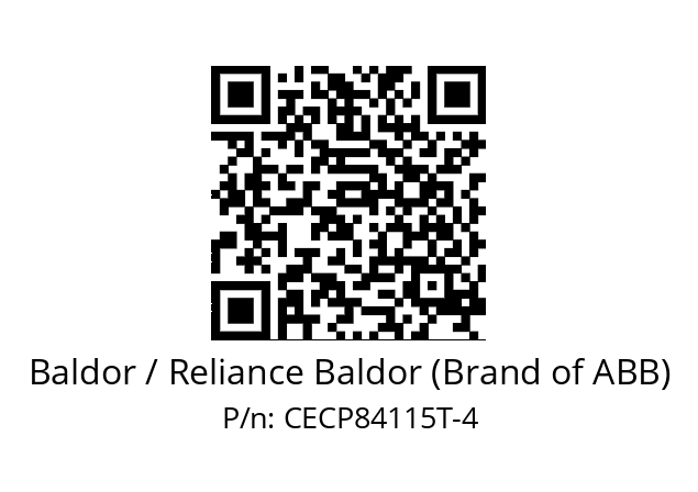 Motor  Baldor / Reliance Baldor (Brand of ABB) CECP84115T-4