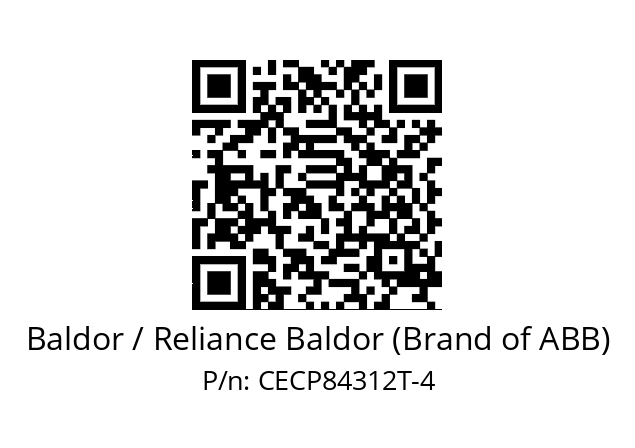 Motor  Baldor / Reliance Baldor (Brand of ABB) CECP84312T-4