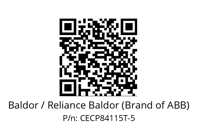 Motor  Baldor / Reliance Baldor (Brand of ABB) CECP84115T-5