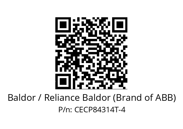 Motor  Baldor / Reliance Baldor (Brand of ABB) CECP84314T-4