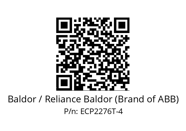 Motor  Baldor / Reliance Baldor (Brand of ABB) ECP2276T-4