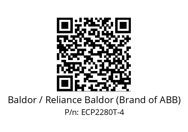 Motor  Baldor / Reliance Baldor (Brand of ABB) ECP2280T-4