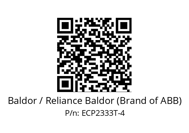 Motor  Baldor / Reliance Baldor (Brand of ABB) ECP2333T-4