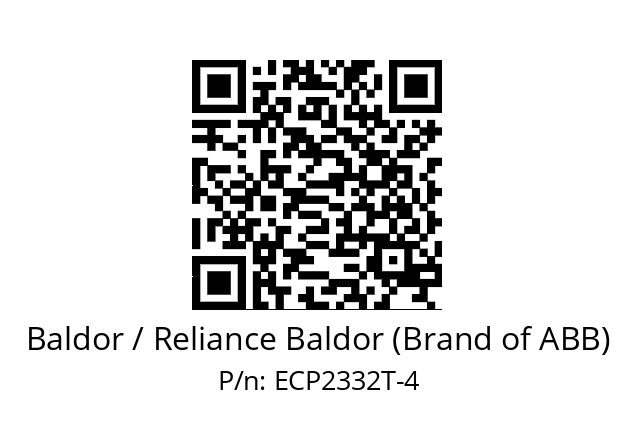 Motor  Baldor / Reliance Baldor (Brand of ABB) ECP2332T-4