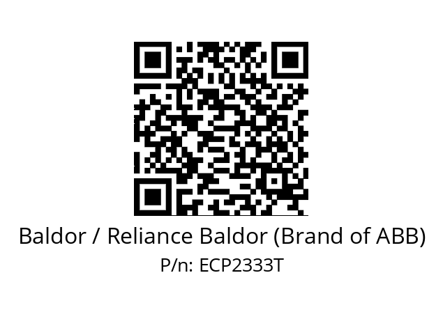 Motor  Baldor / Reliance Baldor (Brand of ABB) ECP2333T