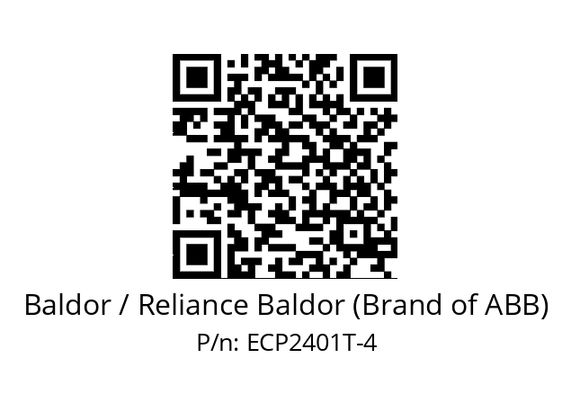 Motor  Baldor / Reliance Baldor (Brand of ABB) ECP2401T-4