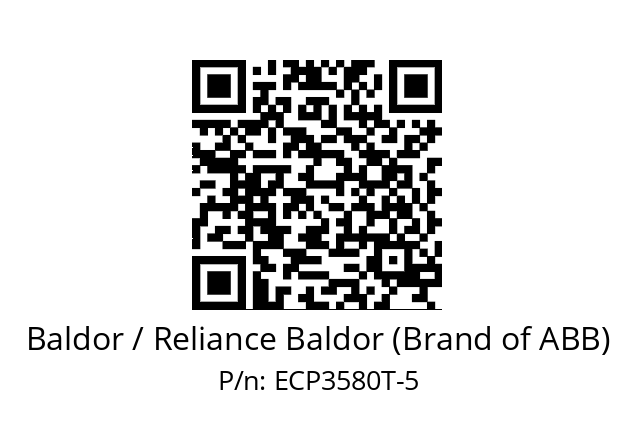 Motor  Baldor / Reliance Baldor (Brand of ABB) ECP3580T-5