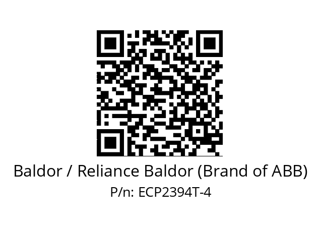 Motor  Baldor / Reliance Baldor (Brand of ABB) ECP2394T-4