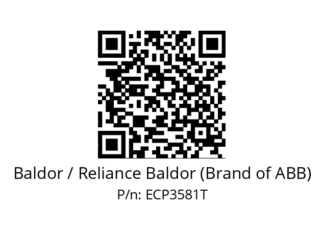 Motor  Baldor / Reliance Baldor (Brand of ABB) ECP3581T