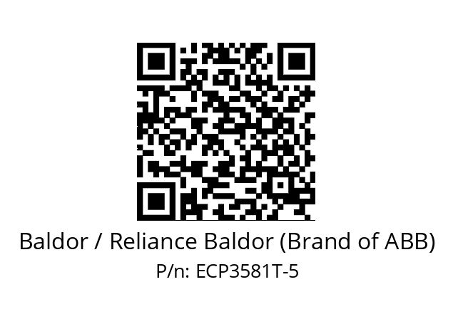 Motor  Baldor / Reliance Baldor (Brand of ABB) ECP3581T-5