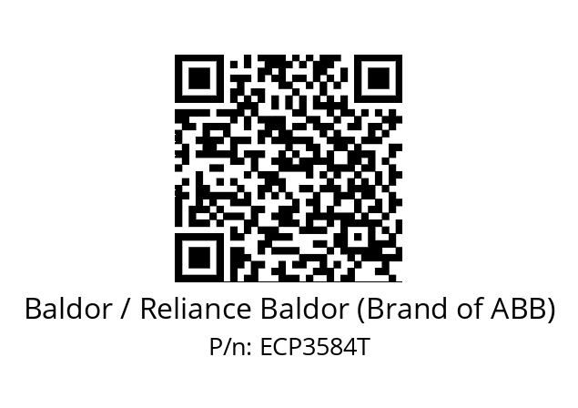 Motor  Baldor / Reliance Baldor (Brand of ABB) ECP3584T