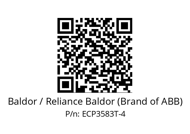 Motor  Baldor / Reliance Baldor (Brand of ABB) ECP3583T-4